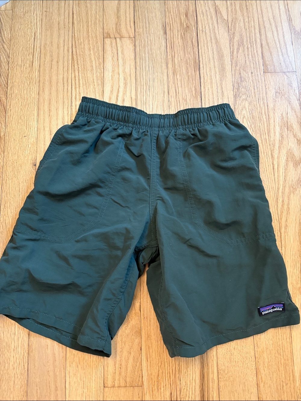 Patagonia Boys green Swim Shorts